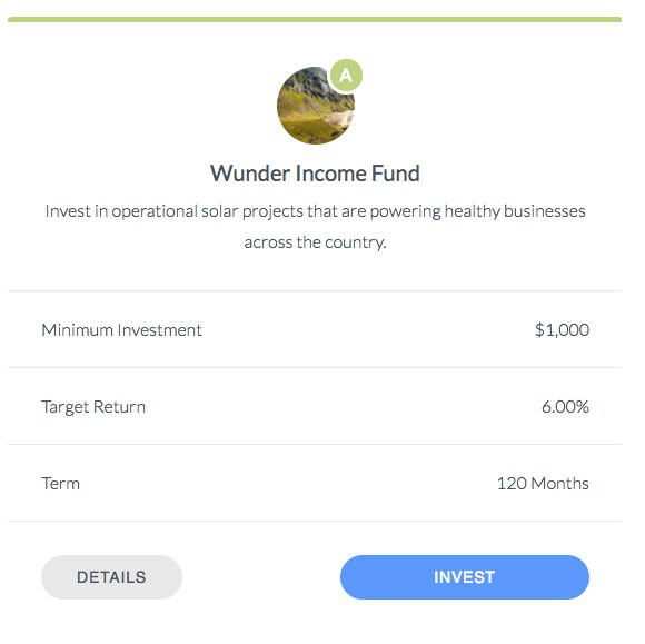 Wunder Income Fund Screenshot